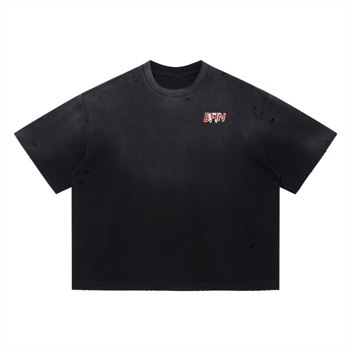 Vintage Washed Distressed Boxy Oversized T-Shirt