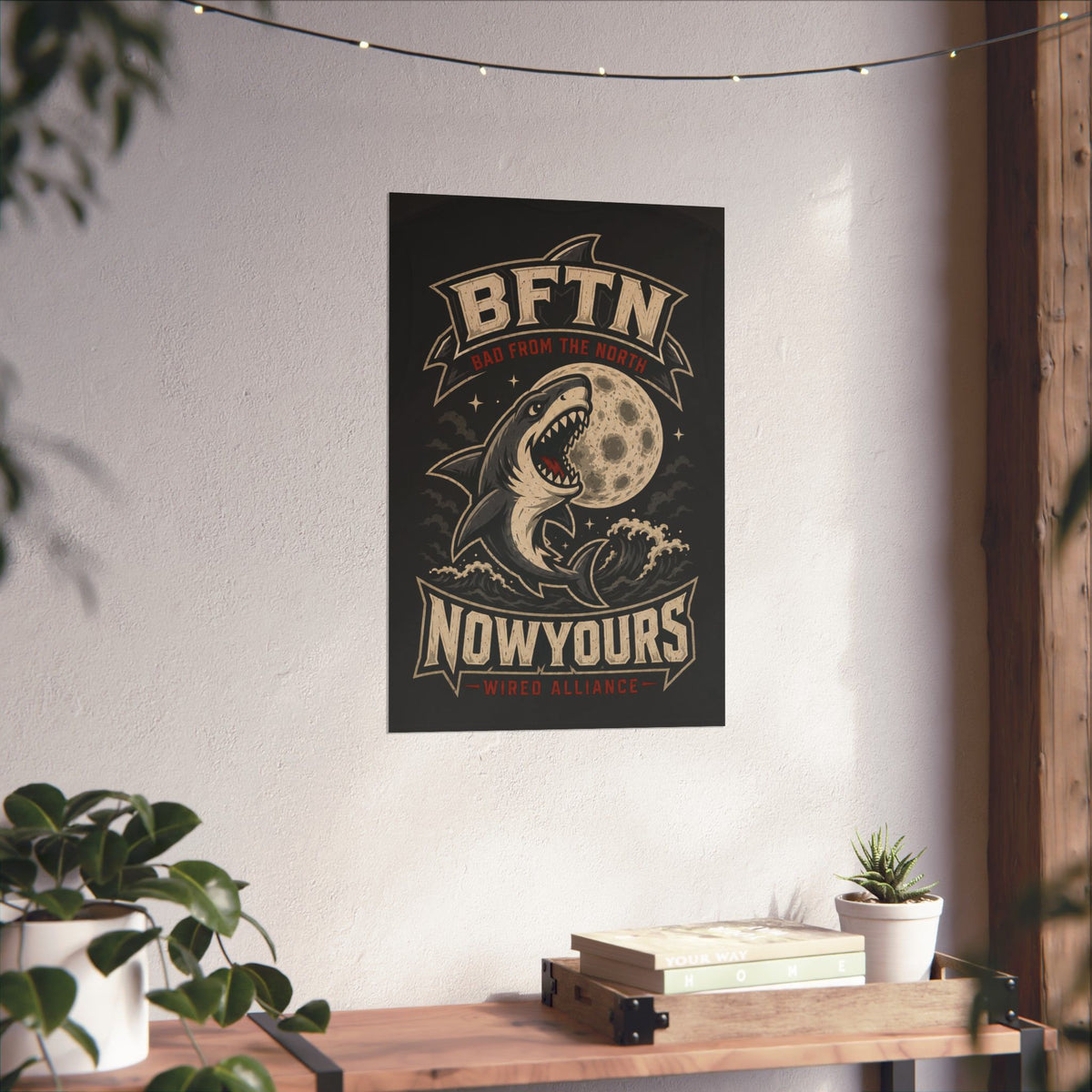 BFTN - Late Night Great White Matte Poster | Vertical Wall Art