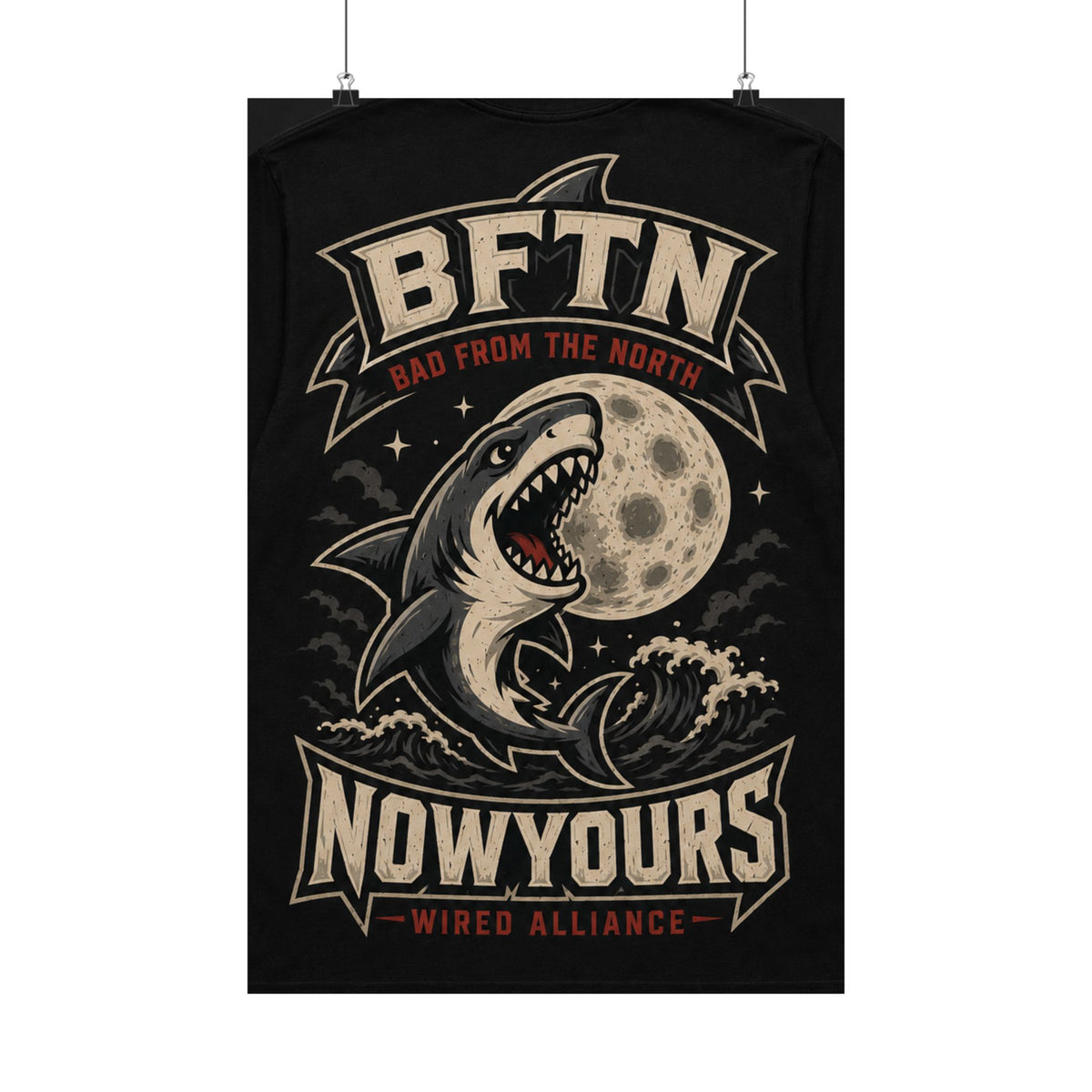 BFTN - Late Night Great White Matte Poster | Vertical Wall Art